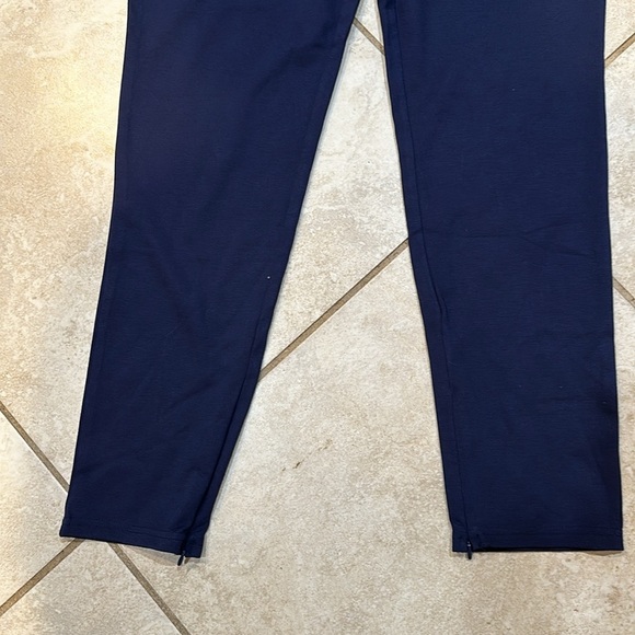 NWT! Fabletics Ponte Skinny Knit Zip Split Ankle Pants XL Navy - Picture 10 of 11